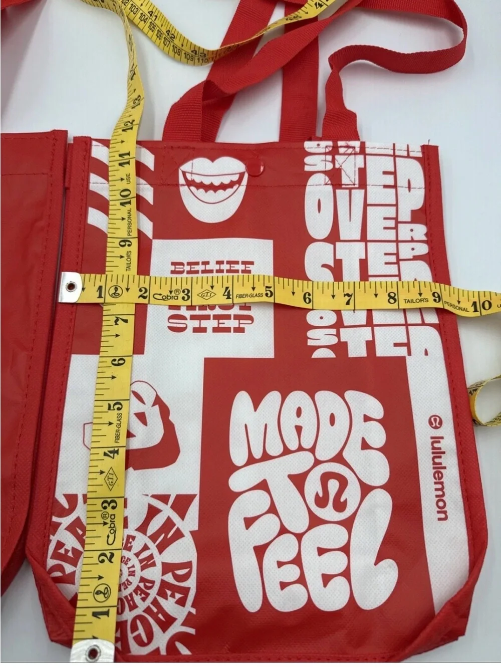lululemon athletica Red Reusable Graphic Tote Pair